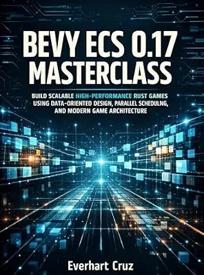 خرید و دانلود نسخه کامل کتاب BEVY ECS 0.17 MASTERCLASS: BUILD SCALABLE HIGH-PERFORMANCE RUST GAMES USING DATA-ORIENTED DESIGN, PARALLEL SCHEDULING, AND MODERN GAME ARCHITECTURE