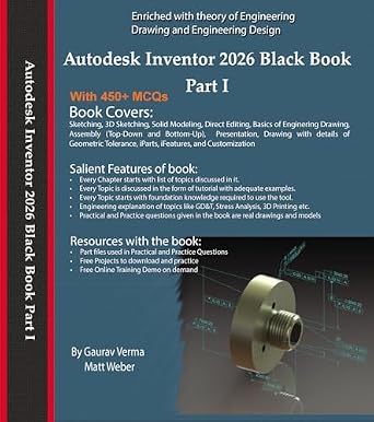 خرید و دانلود نسخه کامل کتاب Autodesk Inventor 2026 Black Book Part I