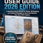 خرید و دانلود نسخه کامل کتاب VCARVE PRO USER GUIDE – 2026 EDITION: A Workshop-Ready Manual for Design, 3D Modeling, and Toolpath Strategies to Carve and Machine Your Own CNC Projects (From Setup to Mastery)