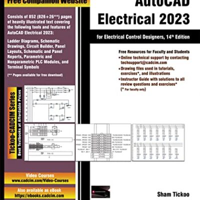 خرید و دانلود نسخه کامل کتاب AutoCAD Electrical 2023 for Electrical Control Designers, 14th Edition [Print Replica] Kindle Edition