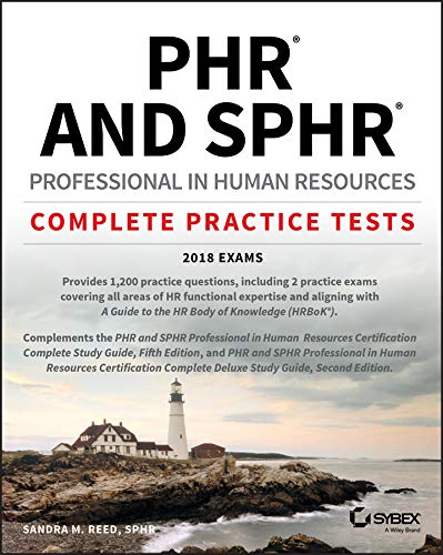 خرید و دانلود نسخه کامل کتاب PHR and SPHR Professional in Human Resources Certification Complete Practice Tests: 2018 Exams 1st Edition
