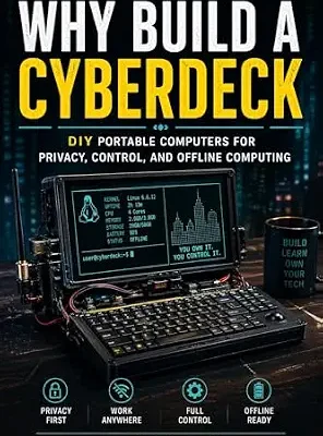 خرید و دانلود نسخه کامل کتاب Why Build a Cyberdeck: DIY Portable Computers for Privacy, Control, and Offline Computing