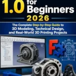 خرید و دانلود نسخه کامل کتاب FreeCAD 1.0 for Beginners 2026: The Complete Step-by-Step Guide to 3D Modeling, Technical Design, and Real-World 3D Printing Projects