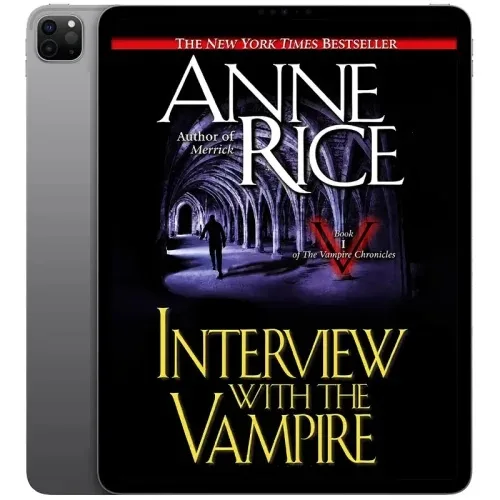 Interview-With-the-Vampire-500x500-1 خرید و دانلود نسخه کامل کتاب انگلیسی Interview with the Vampire 1976 | رمان انگلیسی | کتاب PDF خارجی | رمان خارجی | یادگیری زبان انگلیسی - تصویر 1