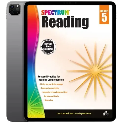 Reading-5-500x500-1 خرید و دانلود نسخه کامل کتاب Spectrum Reading Comprehension Grade 5 Workbooks 2014 | رمان انگلیسی | کتاب PDF خارجی | رمان خارجی | یادگیری زبان انگلیسی - تصویر 1