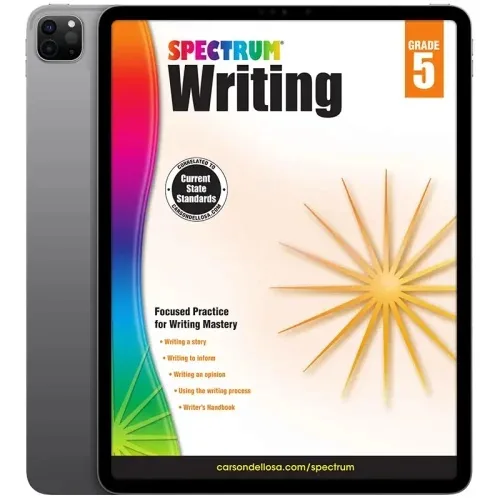 Writing-5-500x500-1 خرید و دانلود نسخه کامل کتاب Spectrum 5th Grade Writing Workbooks 2014 | رمان انگلیسی | کتاب PDF خارجی | رمان خارجی | یادگیری زبان انگلیسی - تصویر 1